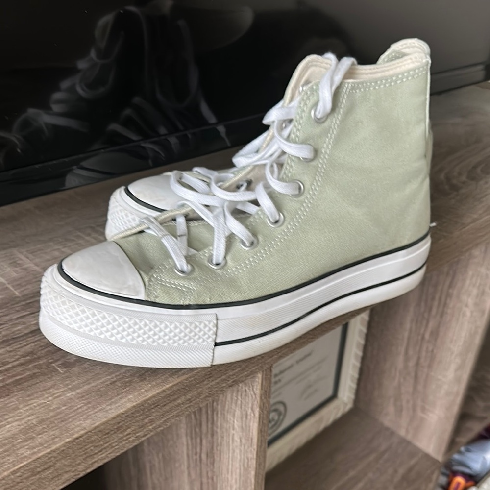 Converse Cream High-Top Sneakers Canvas